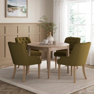 Bromley Ii Extendable 4-6 Seater Round To Oval Dining Table