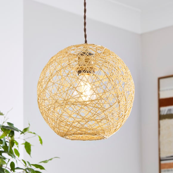 Paper String Ball Easy Fit Pendant Shade