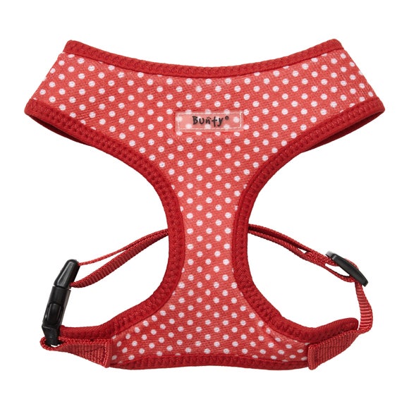Bunty Mesh Fabric Polka Dot Dog Harness