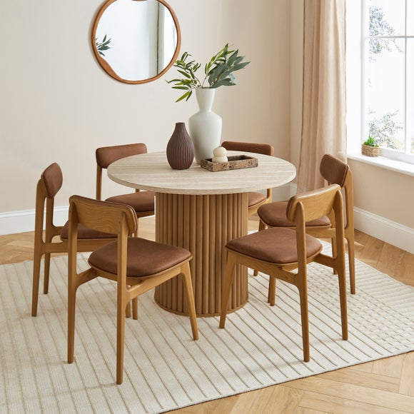 Lucin 4 Seater Round Dining Table