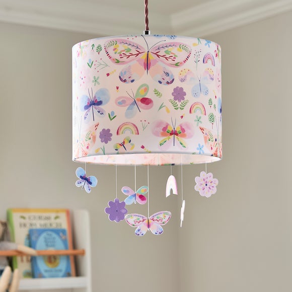 Rainbows & Butterflies Easy Fit Mobile Lamp Shade