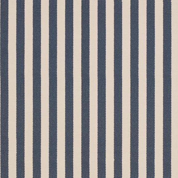 Linford Stripe Fire Retardant Blackout Made to Measure Roller Blind Fabric Sample Linford Stripe Navy