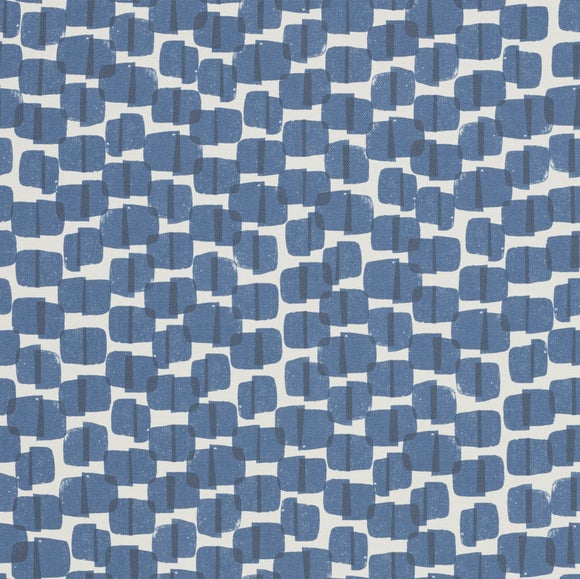Eades All Over Print Daylight Made to Measure Roller Blind Fabric Sample Eades All Over Print Navy