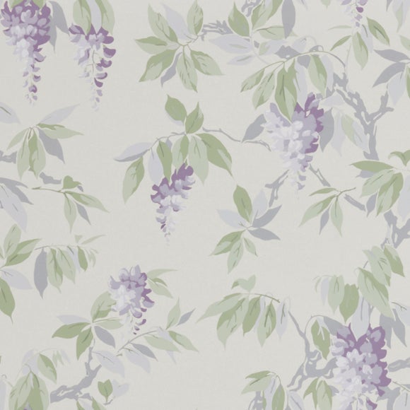 Wisteria Floral Blackout Made to Measure Roller Blind Fabric Sample Wisteria Floral Lilac