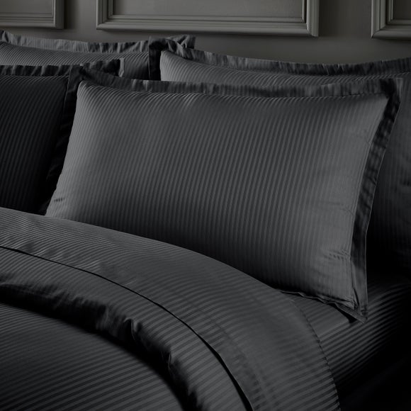 Hotel Cotton Stripe 400 Thread Count Oxford Pillowcase Pair