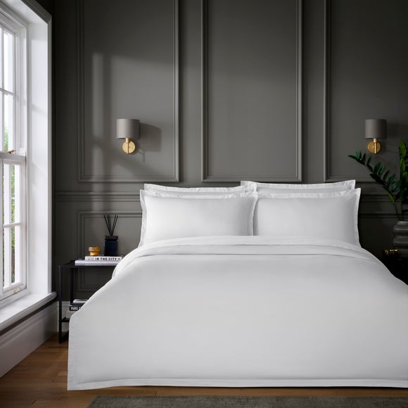 Hotel Cotton Sateen Grip 400 Thread Count Duvet Cover & Pillowcase Set