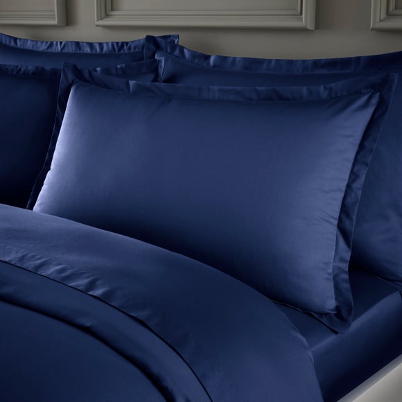 Hotel Cotton Sateen Grip 400 Thread Count Oxford Pillowcase Pair