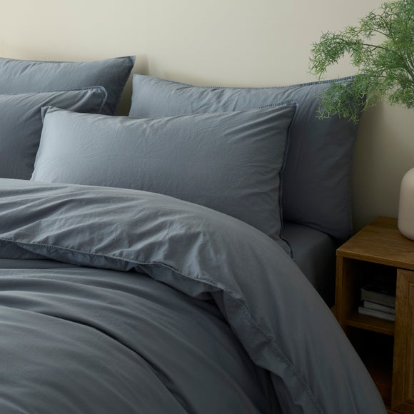 Soft Washed Cotton 180 Thread Standard Pillowcase Pair