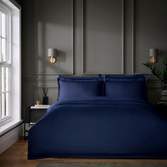 Hotel Cotton Sateen Grip 400 Thread Count Duvet Cover & Pillowcase Set