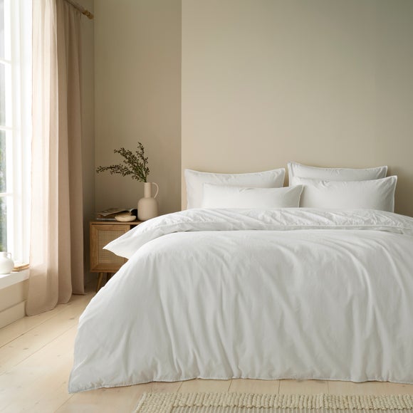 Soft Washed Cotton Duvet Cover & Pillowcase Set