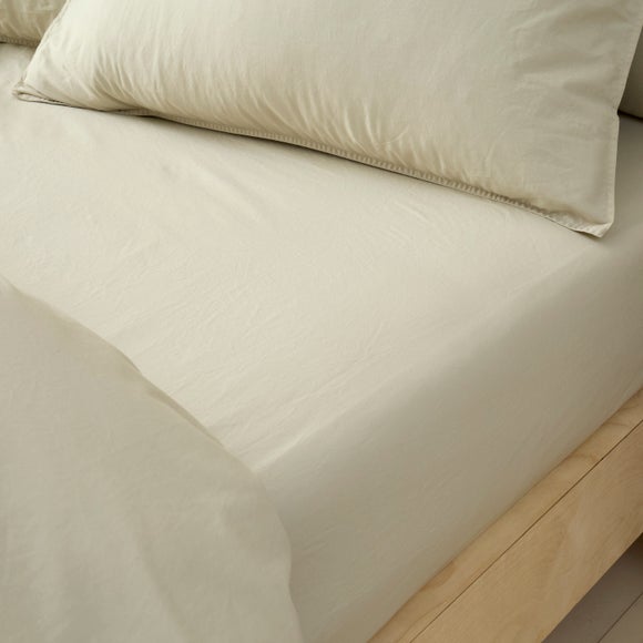 Soft Washed Cotton Fitted Sheet