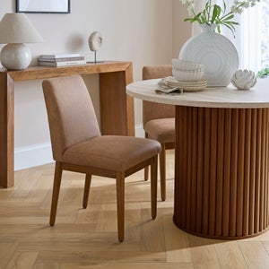 Cassie Set Of 2 Dining Chairs- Faux Leather