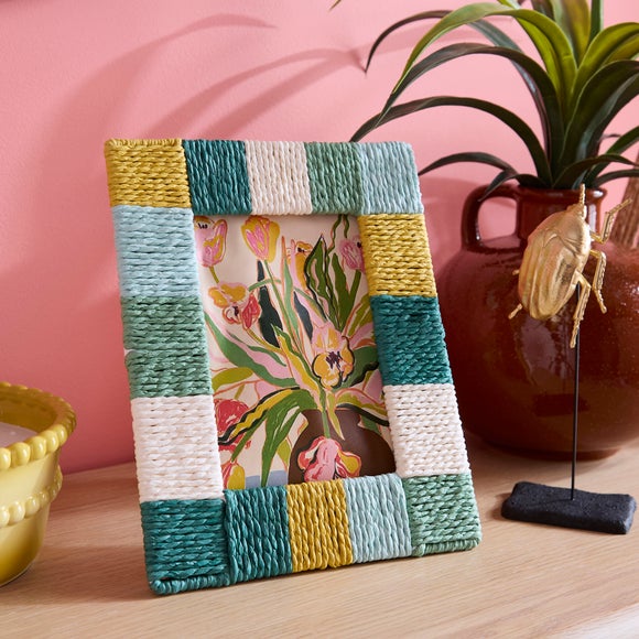 Sophie Robinson Woven Striped Photo Frame