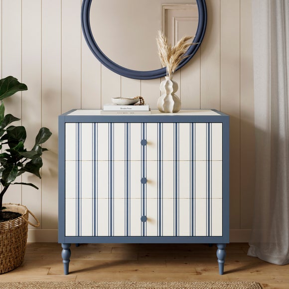 Petit Folkstone Stripe 3 Drawer Chest