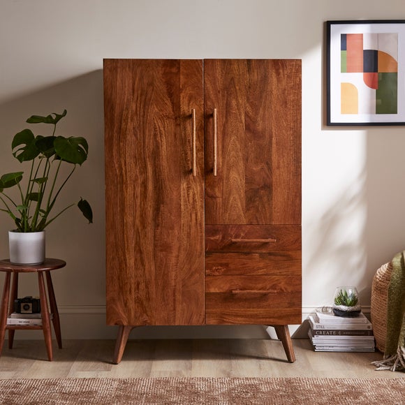 Click to view product details and reviews for Maxton Small Wardrobe Mango Wood.