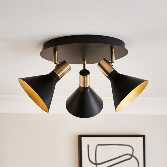 Morgan Industrial 3 Light Adjustable Spotlight