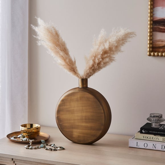 Photo of Metal Flat Bottle Vase