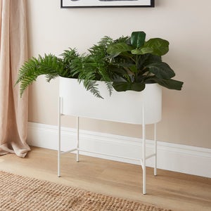 Metal Plant Trough With Stand