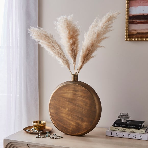 Metal Flat Bottle Vase