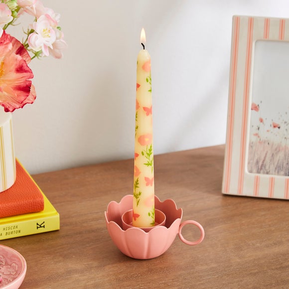 Metal Flower Tealight Holder