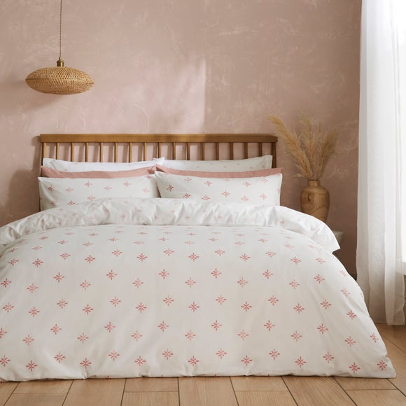 Zarah Motif 100% Cotton Duvet Cover & Pillowcase Set