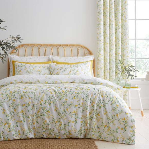 Evie Lemons 100% Cotton Duvet Cover & Pillowcase Set