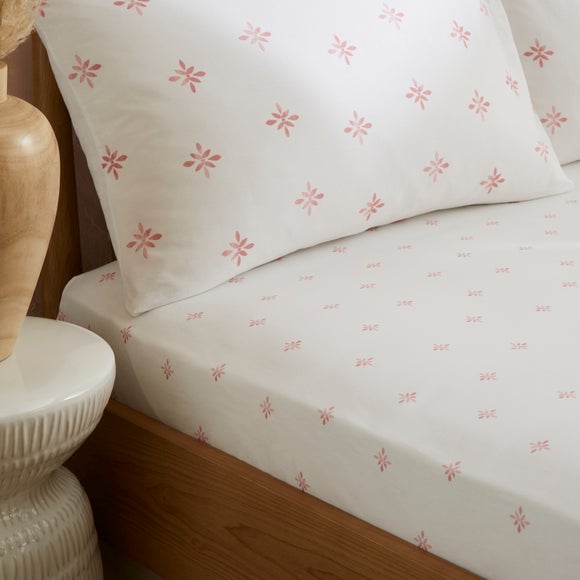 Zarah Motif 100% Cotton Fitted Sheet