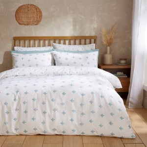 Zarah Motif 100 Cotton Duvet Cover & Pillowcase Set