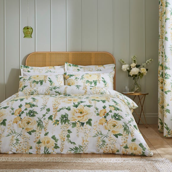 Hidcote Peonies Polycotton Duvet Cover & Pillowcase Set