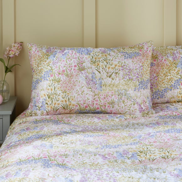 Posie Meadow 100% Cotton Standard Pillowcase Pair