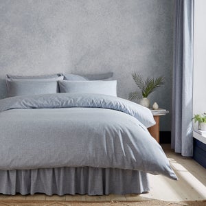 Chambray Microfibre Duvet Cover & Pillowcase Set