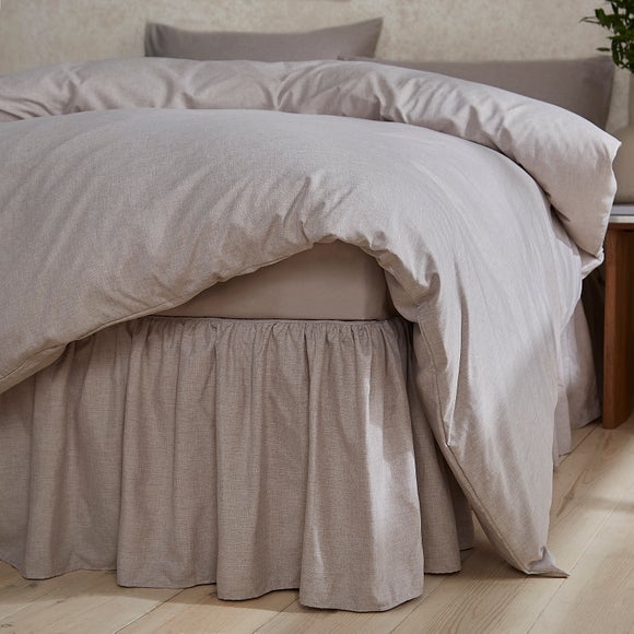 Chambray Microfibre Valance