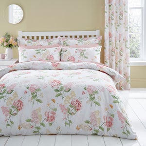 Wild Hydrangea Lilac Duvet Cover And Pillowcase Set