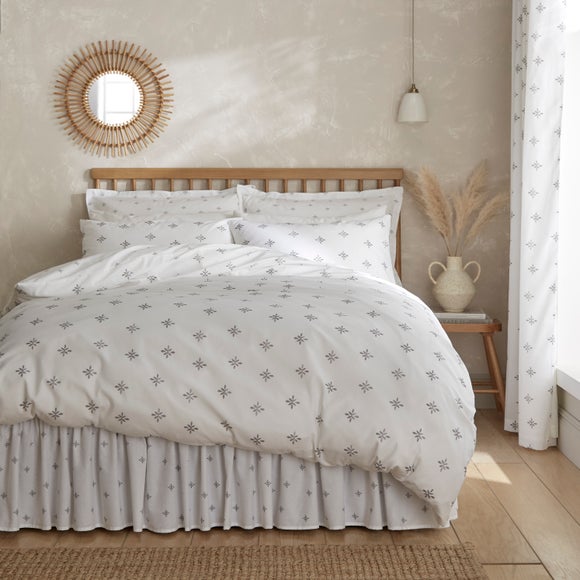 Zarah Motif 100% Cotton Duvet Cover & Pillowcase Set