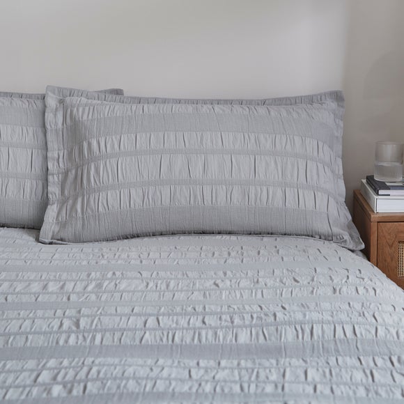 Woven Brixham Seersucker Cotton Oxford Pillowcase