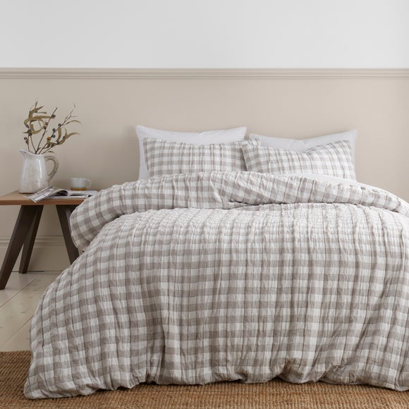 Click to view product details and reviews for Marlow Gingham Duvet Cover Pillowcase Set.