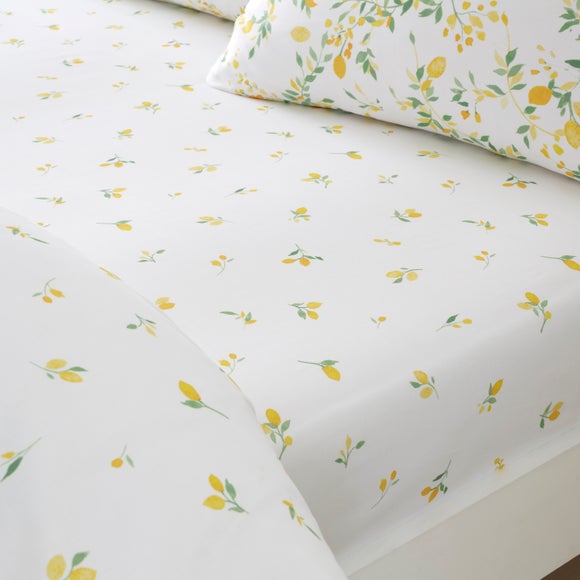 Evie Lemons 100 Cotton Fitted Sheet