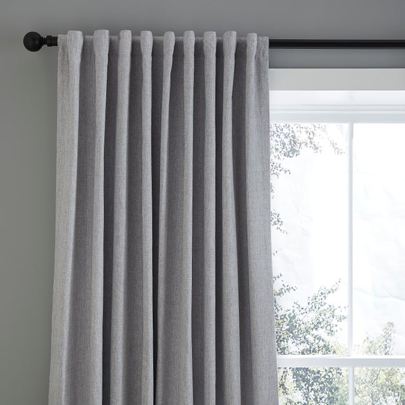 View Chambray Microfibre Tab Top Curtains View Chambray Microfibre Tab Top Curtains