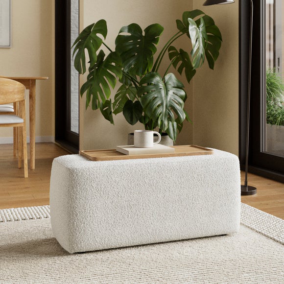 Romy Chunky Tonal Boucle Modular Table Section