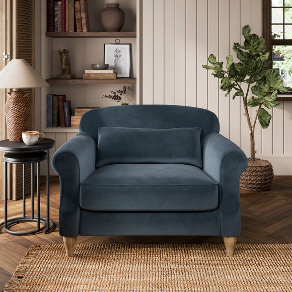 Millie Velvet Snuggle Chair