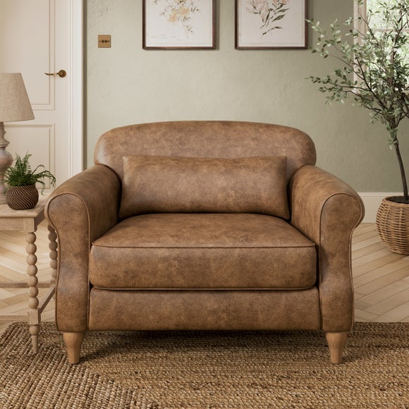 Millie Soft Faux Leather Snuggle Chair
