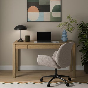 Malik 1 Drawer Wide Storage Desk