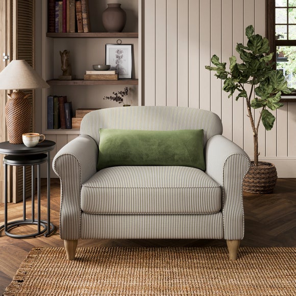 Click to view product details and reviews for Millie Tiny Stripe Snuggle Chair.
