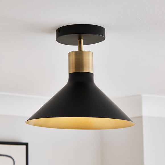 Morgan Industrial Flush Ceiling Light