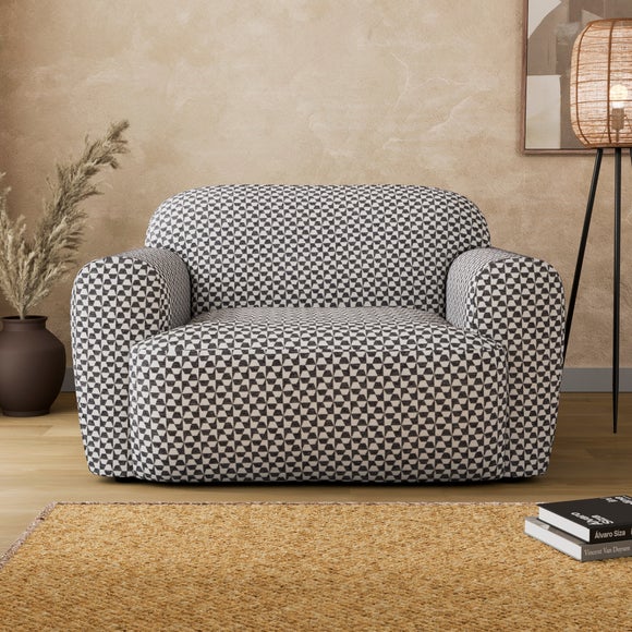 Marlo Geo Checkerboard Snuggle Chair