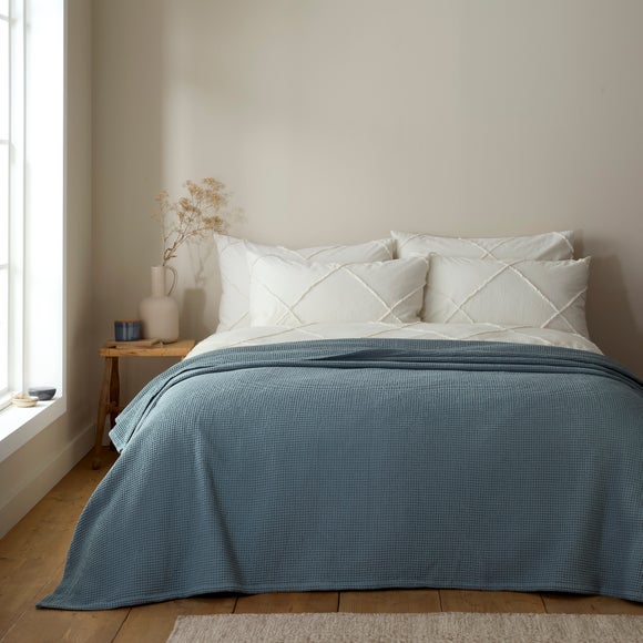 Otis Waffle 100% Cotton Throw Blanket