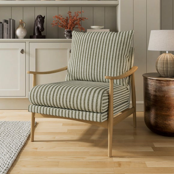 Nelson Churchgate Herringbone Stripe Occasional Armchair