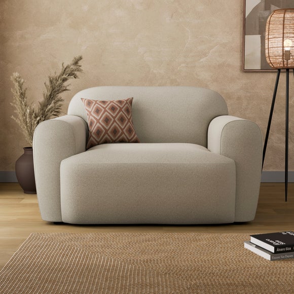 Click to view product details and reviews for Marlo Boucle Snuggle Chair.