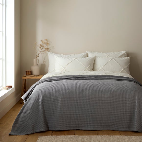Otis Waffle 100% Cotton Throw Blanket