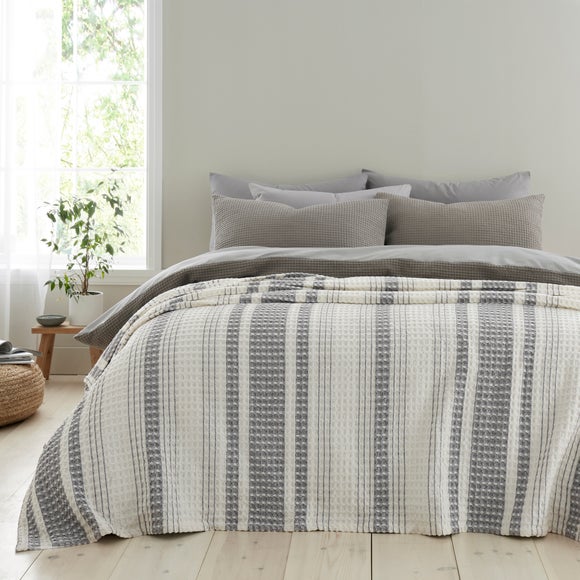 View Hayden Waffle 100 Cotton Throw Blanket View Hayden Waffle 100 Cotton Throw Blanket